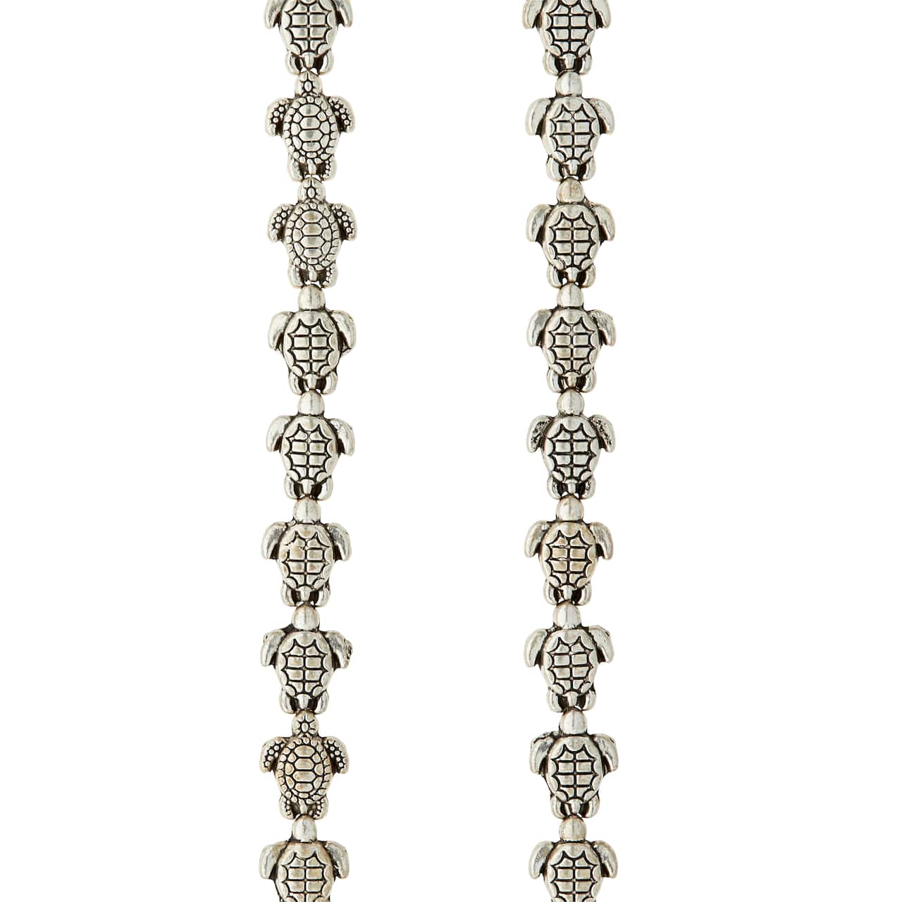 Antique Silver Sea Turtle Metal Beads, 9mm by Bead Landing&#x2122;